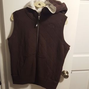 North Face hooded vest